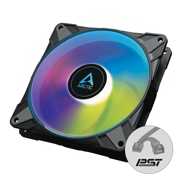 ARCTIC P14 PWM PST A-RGB 0dB Black 14cm Case Fan