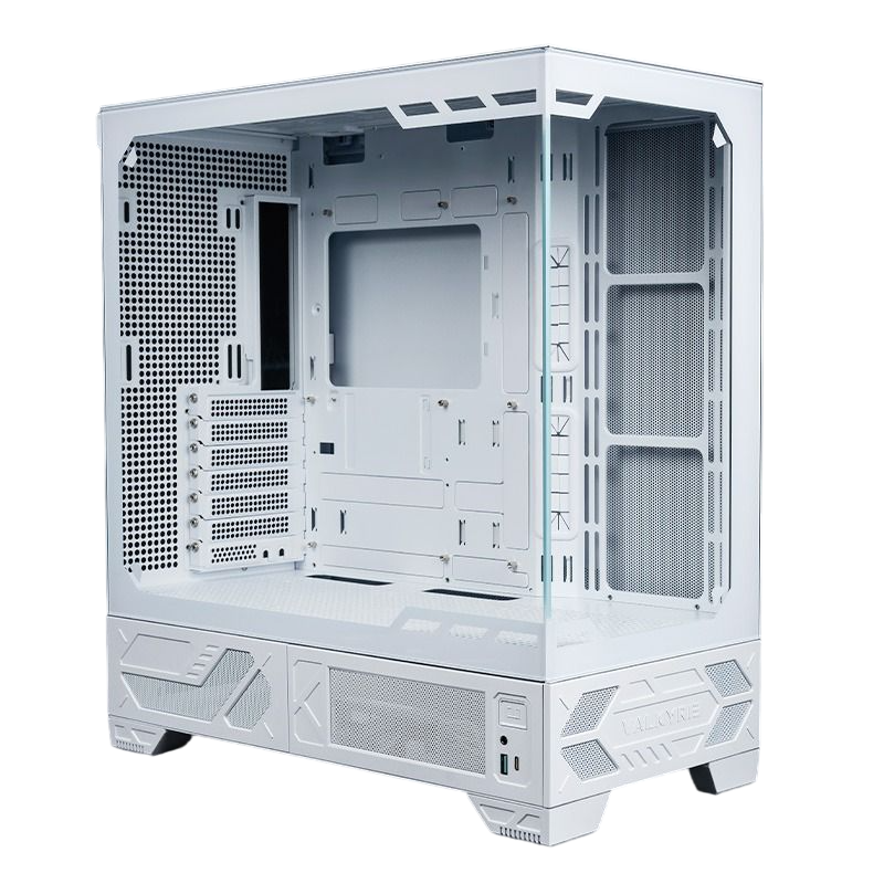 VALKYRIE VK03 LITE White white ATX Case (270-degree full sight column-free design)