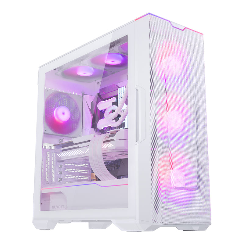 Phanteks Eclipse G500A Matte White 白色 DRGB Tempered Glass ATX Case PH-EC500GA_DMW01A