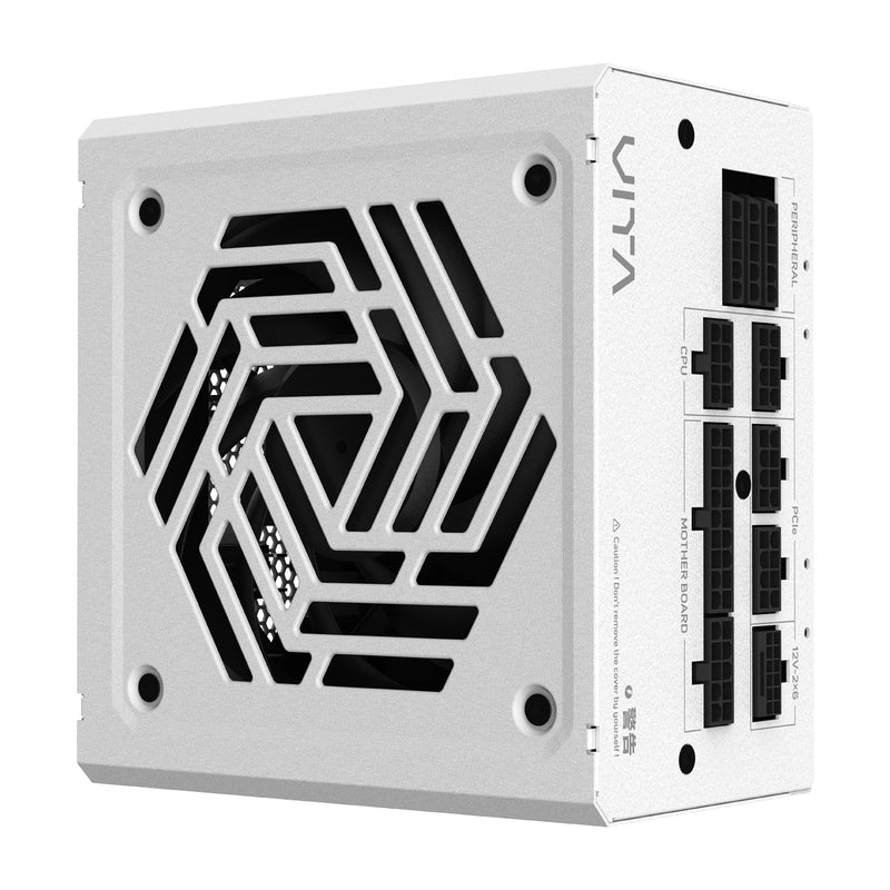 FSP VITA GM 1000W WHITE White ATX3.1 PCI-E 5.1 ​​12V-2x6 80 Plus Gold Fully Modular Power Supply VITA-1000GM WT 