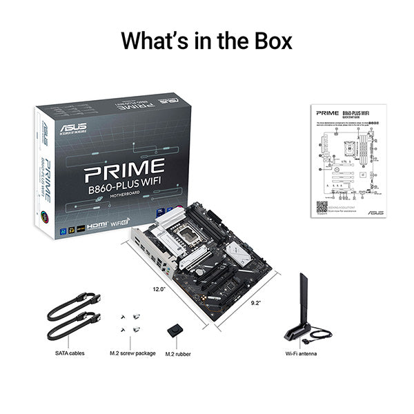 ASUS PRIME B860-PLUS WIFI-CSM DDR5,LGA 1851 ATX Motherboard 
