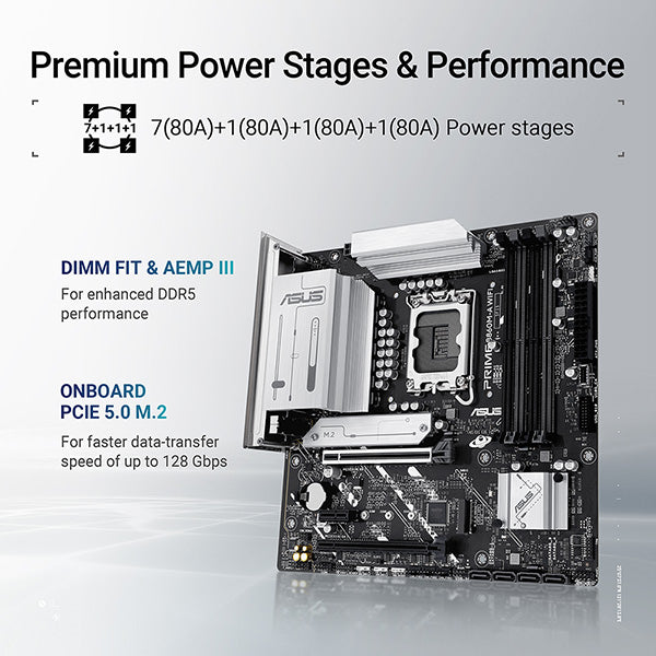 ASUS PRIME B860M-A WIFI-CSM DDR5,LGA 1851 mATX Motherboard 