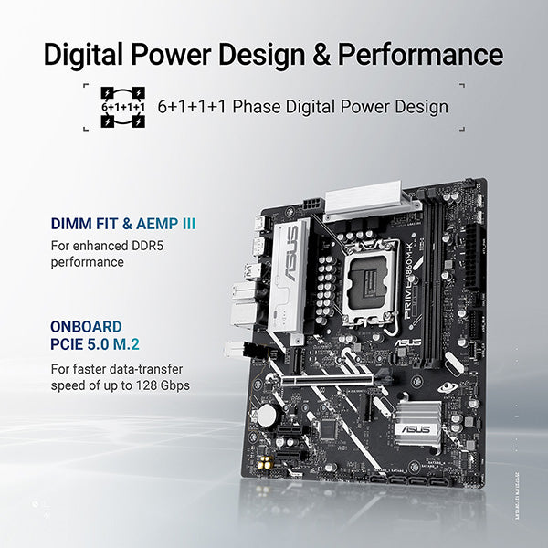 ASUS PRIME B860M-K-CSM DDR5,LGA 1851 mATX Motherboard 