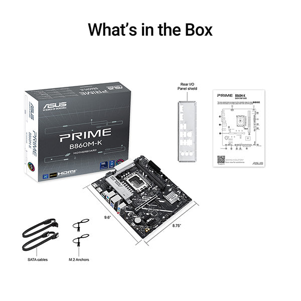 ASUS PRIME B860M-K-CSM DDR5,LGA 1851 mATX Motherboard 