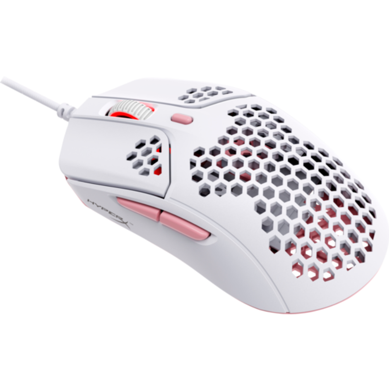 HyperX Pulsefire Haste Lightweight Gaming Mouse (White Pink) - 4P5E4AA