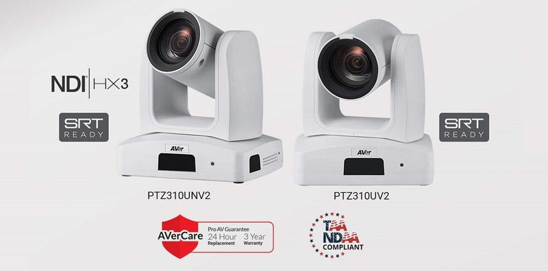 AVer 8 Megapixels 4K Exmor CMOS Camera w/12x Optical Zoom (AVER-PTZ310UNV2) * Support NDI/HX