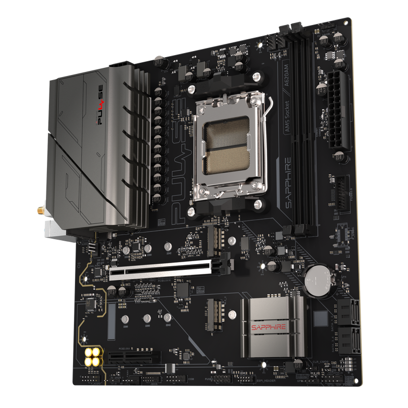 SAPPHIRE PULSE A620AM DDR5,Socket AM5 mATX Motherboard