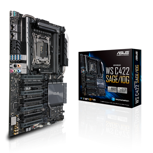 ASUS WS C422 SAGE/10G Intel C422, LGA 2066 CBE Workstation Motherboard