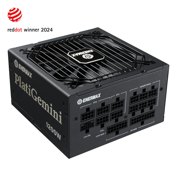 ENERMAX PlatiGemini 1200W ATX 3.1 &amp; ATX12VO 80 Plus Platinum Fully Modular Power Supply (PS-EGN1K2) 