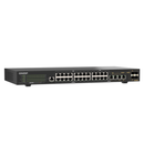 QNAP QSW-M2130P-2C2S26T 30 Ports 10GbE SFP+ x 2 | 10GbE BASE-T (RJ45) x 2 | 10GbE SFP+/RJ45 Combo Ports x 2 | 2.5GbE (RJ45) x 24 L2 Web Managed Switch