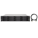 QNAP TL-R1200C-RP (Redundant Power Supply) 12-Bay JBOD Storage Enclosure | 12 x 3.5" / 2.5" SATA 6G | 2U Rackmount