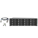 QNAP TL-R1620Sep-RP (Redundant Power Supply) 16-Bay JBOD Storage Enclosure | 16 x 3.5" / 2.5" SAS 12G / SATA 6G | 3U Rackmount