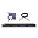 QNAP TL-R400S 4-Bay JBOD Storage Enclosure | 4 x 3.5" / 2.5" SATA 6G | 1U Rackmount