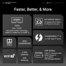 ASUS ROG MAXIMUS Z890 HERO DDR5,LGA 1851 ATX Motherboard (MB-AZ89MH)