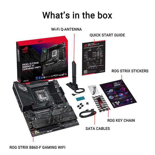 ASUS ROG STRIX B860-F GAMING WIFI DDR5,LGA 1851 ATX Motherboard (MB-AB