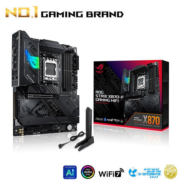 ASUS ROG STRIX X870-F GAMING WIFI DDR5,Socket AM5 ATX Motherboard (MB-
