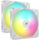 Corsair RS140 ARGB White 140mm PWM PC Case Fan Dual Fan Pack (2件裝) (CO-9050187-WW)