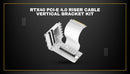 Antec PCI-E 4.0 Riser Cable With Vertical Bracket Cable Kit (200mm) - (白色) White (AT-RCVB-W200-PCIE4-RTX40)