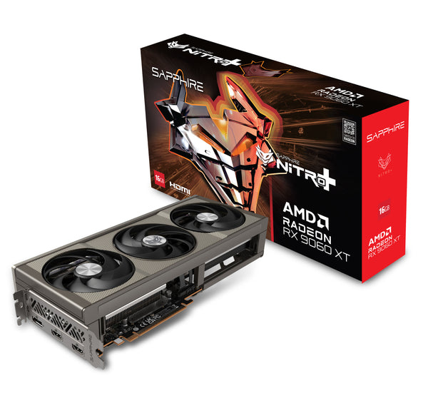 SAPPhIRE NITRO+ AMD Radeon RX 9060 XT 16GB GDDR6 OC RX9060XT-NITRO+16GD6OC