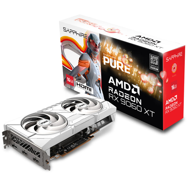 SAPPhIRE PURE AMD Radeon RX 9060 XT 16GB GDDR6 OC RX9060XT-PURE-16GD6OC