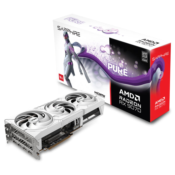 SAPPhIRE PURE AMD Radeon Series RX 9070 16GB GDDR6 RX9070-PURE-16GD6OC