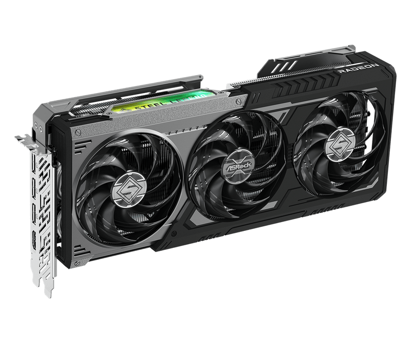 ASRock Radeon Series RX 9070 GRE Steel Legend Dark OC 12GB GDDR6 (AS-DCA-RX9070GRE-SL-DK-12GOC)
