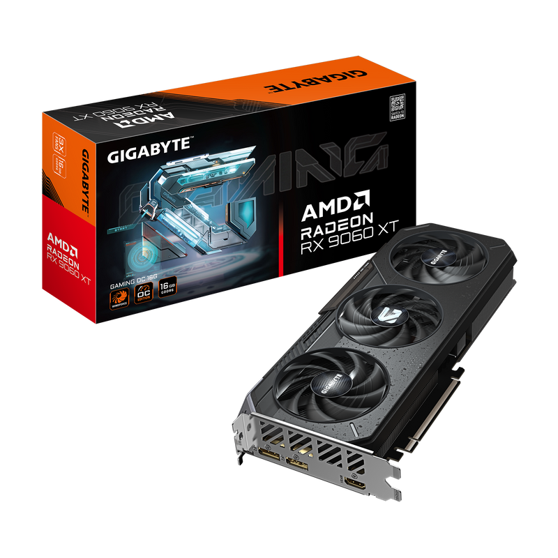 GIGABYTE Radeon RX 9060 XT GAMING OC 16GB GDDR6 GV-R9060XTGAMING OC-16GD