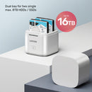UNITEK S1105A SyncStation Marshmallow 2.5” Dual Bay USB-C/USB-A USB3.0 to SATA6G 2.5" Docking Station with UASP Function 785-2716