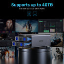 Unitek S1308C 2-Bay External SATA Hard Drive Enclosure (10Gbps,RAID)