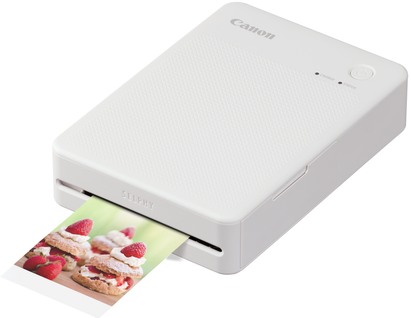 [Latest Product] Canon SELPHY QX20 (Pearl White) Small Mobile Wireless Photo Printer 