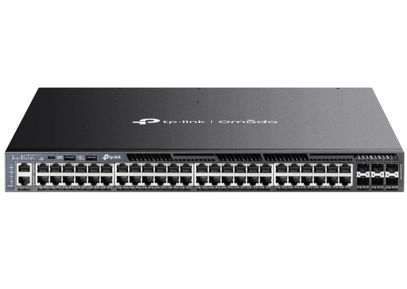 TP-Link Omada 48-Port Gigabit Stackable L3 Managed PoE+ Switch with 6 10G Slots 管理型交換器 SG6654XHP