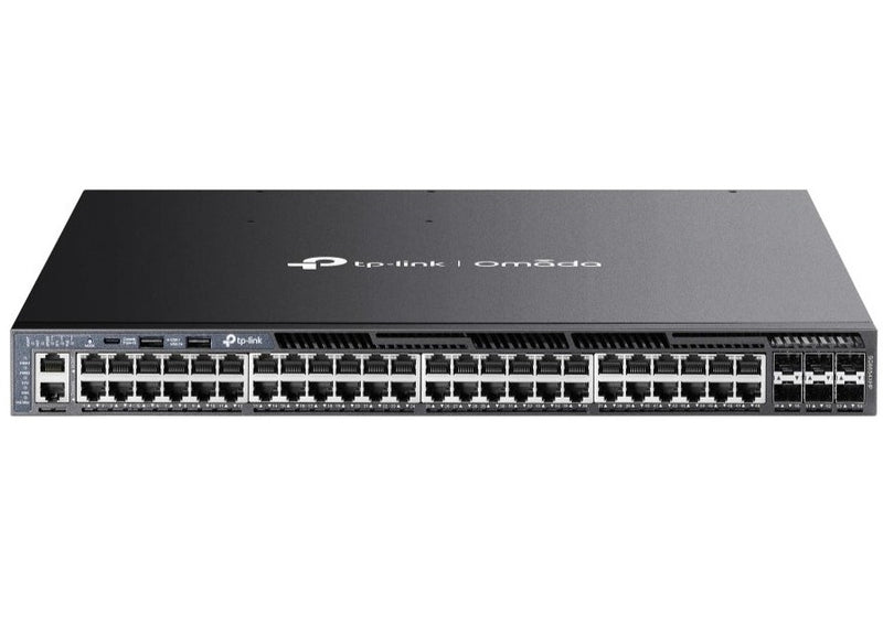 TP-Link TL-SG6654XHP Omada 48-Port Gigabit Stackable L3 Managed PoE+ Switch with 6 10G Slots with High-speed Connectivity