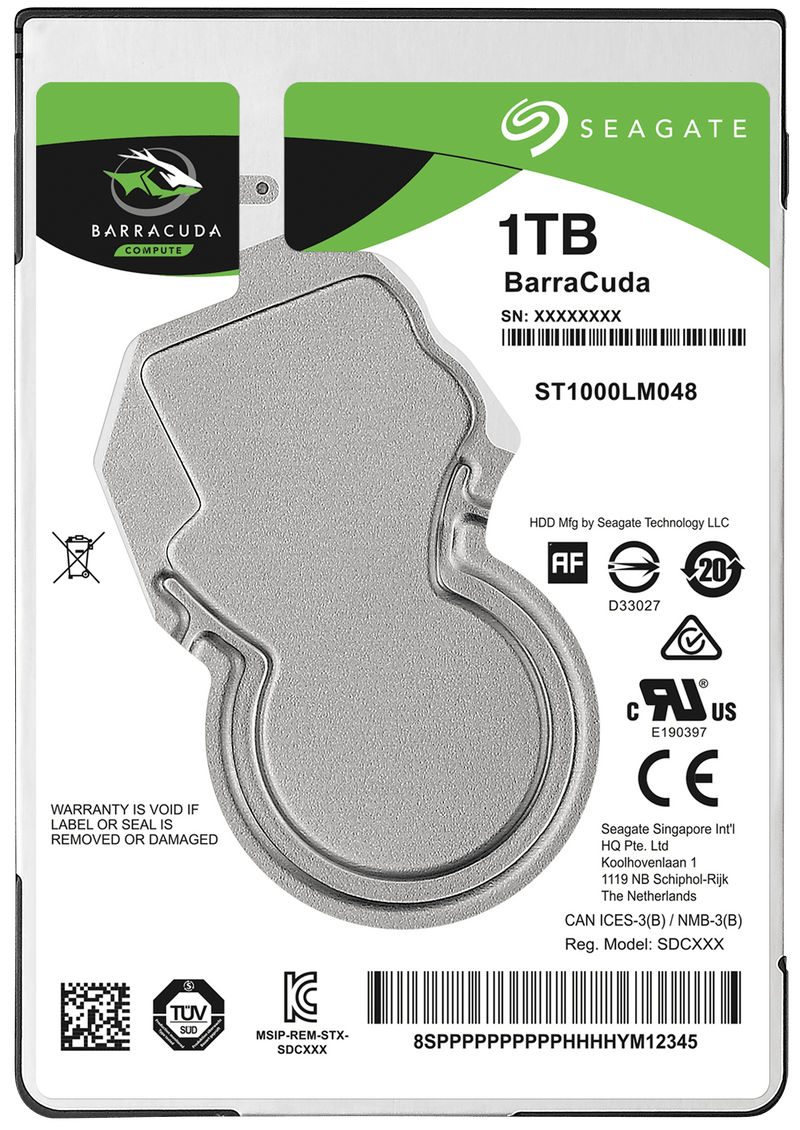 Seagate 1TB Barracuda ST1000LM048 2.5" SATA 5400rpm 128MB Cache HDD