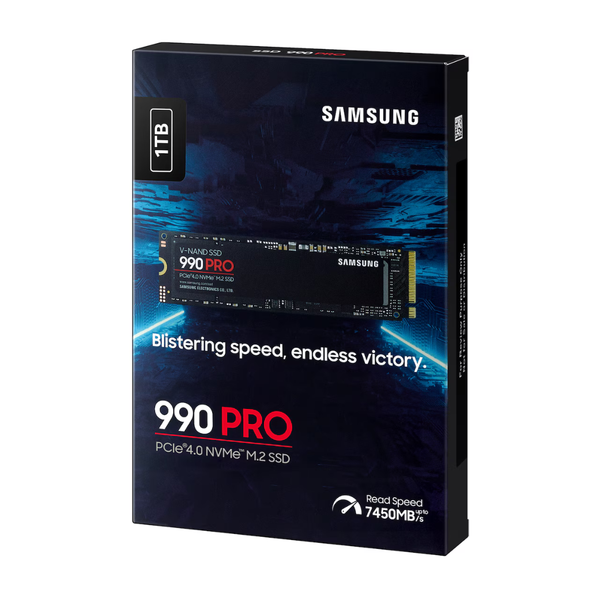 Samsung 1TB 990 PRO MZ-V9P1T0BW M.2 2280 PCIe Gen4 x4 SSD (HD-99P1TB)