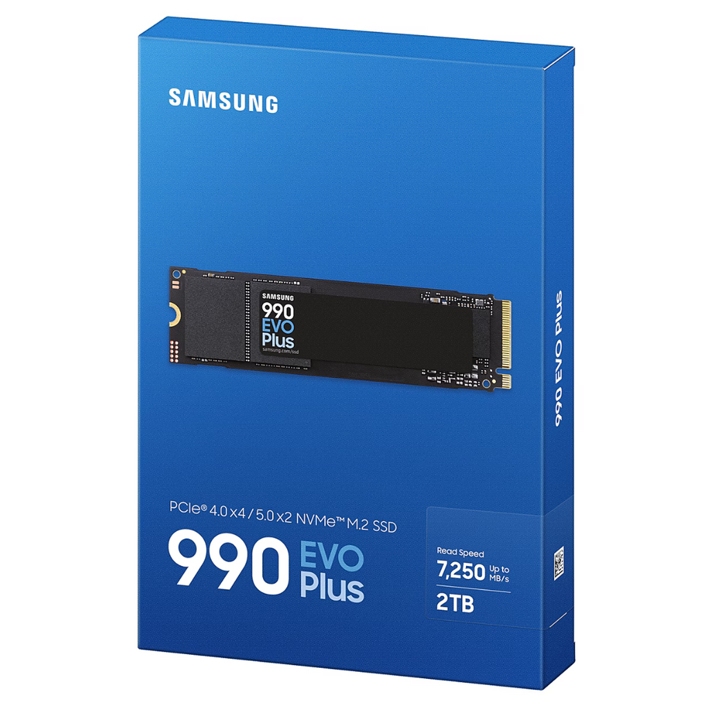 Samsung 2TB 990 EVO Plus MZ-V9S2T0BW 2280 PCIe x4 x2 NVMe SSD (HD-99S2TB)