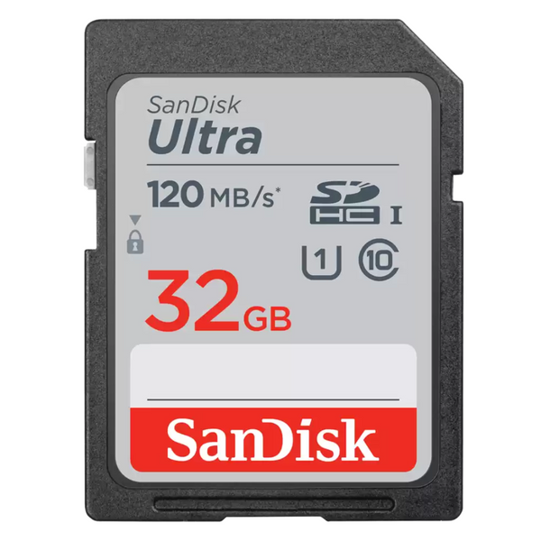 SanDisk 32GB Ultra SDHC (Class 10, 120MB/s) SDSDUN4-032G-GN6IN 772-4388