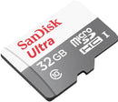 SanDisk 32GB Ultra microSD (CL10 UHS-I Full HD 100MB/s) SDSQUNR-32G-GN3MN 772-4368