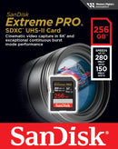 SanDisk 256GB Extreme Pro SD Card (CL10 V60 UHS-II U3 6K 280MB/s) SDSDXEP-256G-GN4IN 772-4598