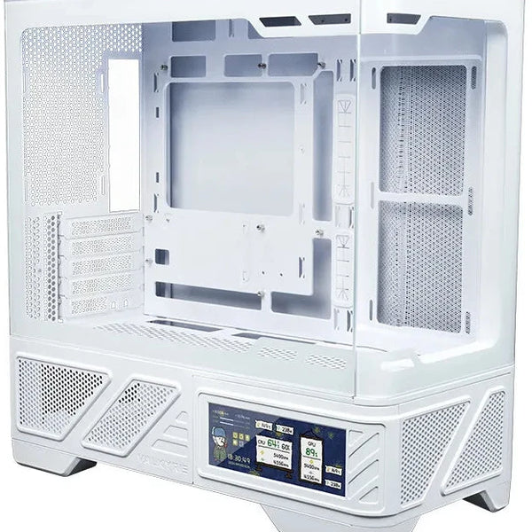 VALKYRIE VK03-M LCD White 白色MATX Case (6.2吋輕觸式屏幕/ 270度全
