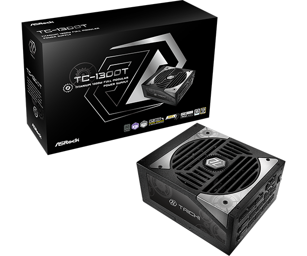ASRock TAICHI 1300W 80Plus Titanium ATX3.1 PCIe5.1 Power Supply (AS-PS-TC-1300T)