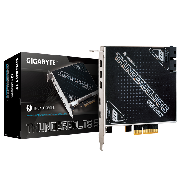 GIGABYTE THUNDERBOLTS 5 Intel Certified PCIe 4.0 x4 Add-in Card