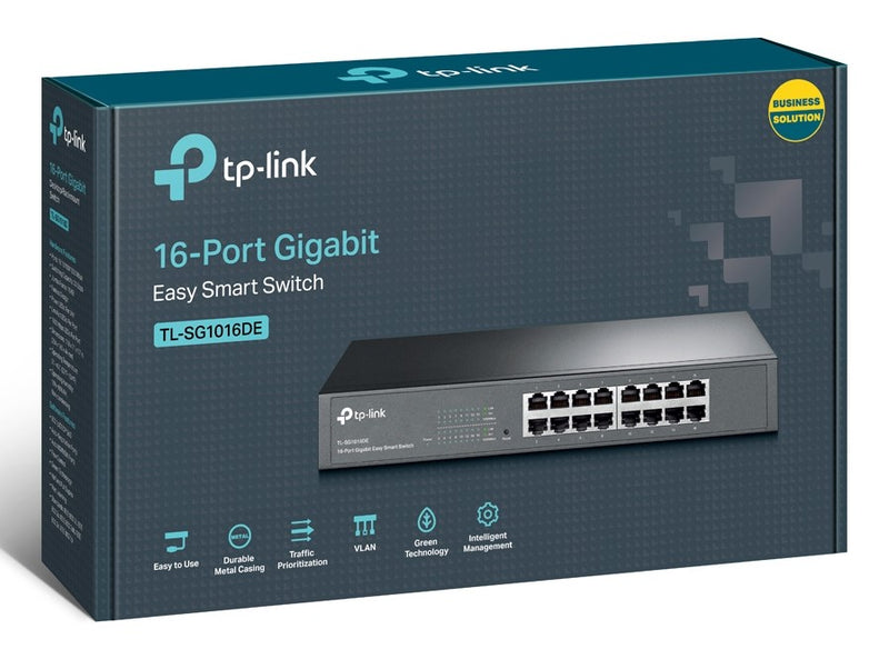 TP-Link TL-SG1016DE 16 Port Gigabit Ethernet Easy Smart Rackmount Switch