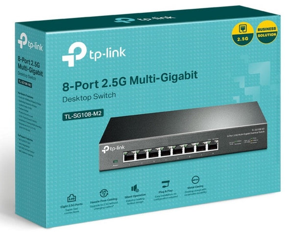 TP-Link TL-SG108-M2 8 Port 2.5G Multi Gigabit Desktop Switch