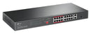 TP-Link TL-SL1218P 16 Port 10/100 Mbps 2 Port Gigabit Rackmount Switch with 16 Port PoE+ (150W)