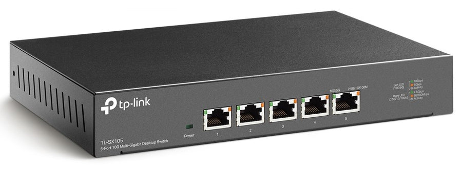TP-Link TL-SX105 5-Port 10G Multi-Gigabit Unmanaged Ethernet Gaming De