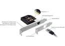 TP-Link TX201 2.5 Gigabit Ethernet PCIe Network Adapter with Low-Profile and Full-Height Brackets