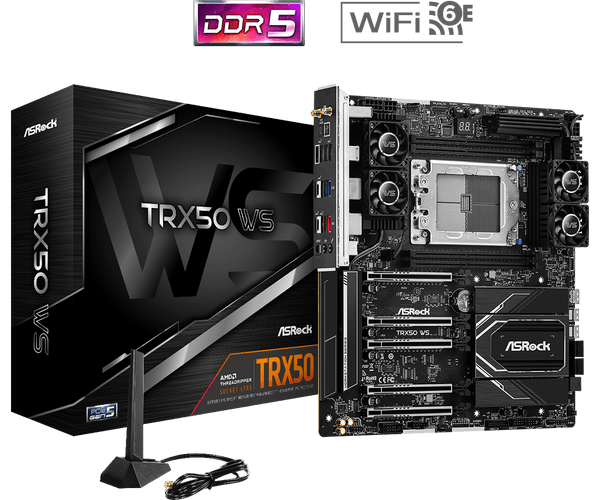 ASRock TRX50 WS DDR5,AMD Socket sTR5 EATX Motherboard