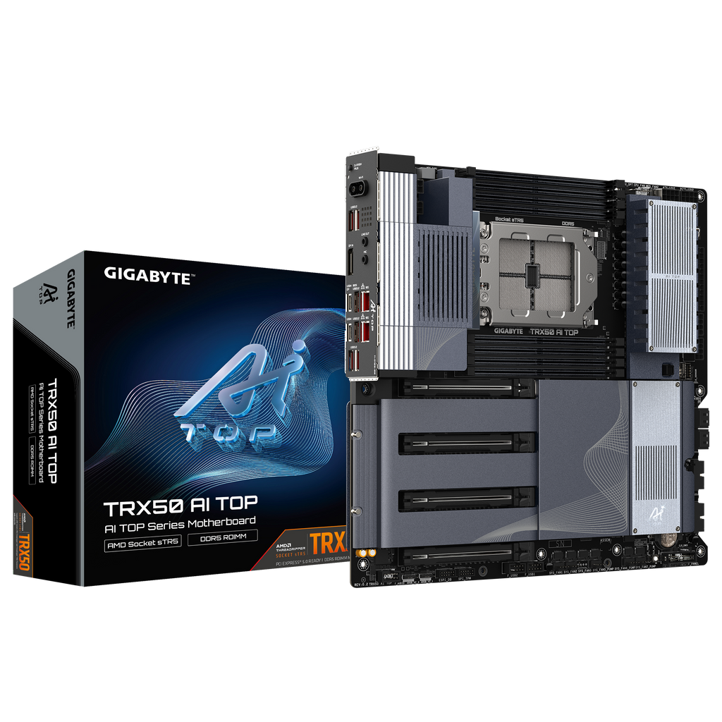 Socket Str5 GIGABYTE TRX50 AI TOP-2B DDR5,AMD Socket sTR5 EATX Motherboard
