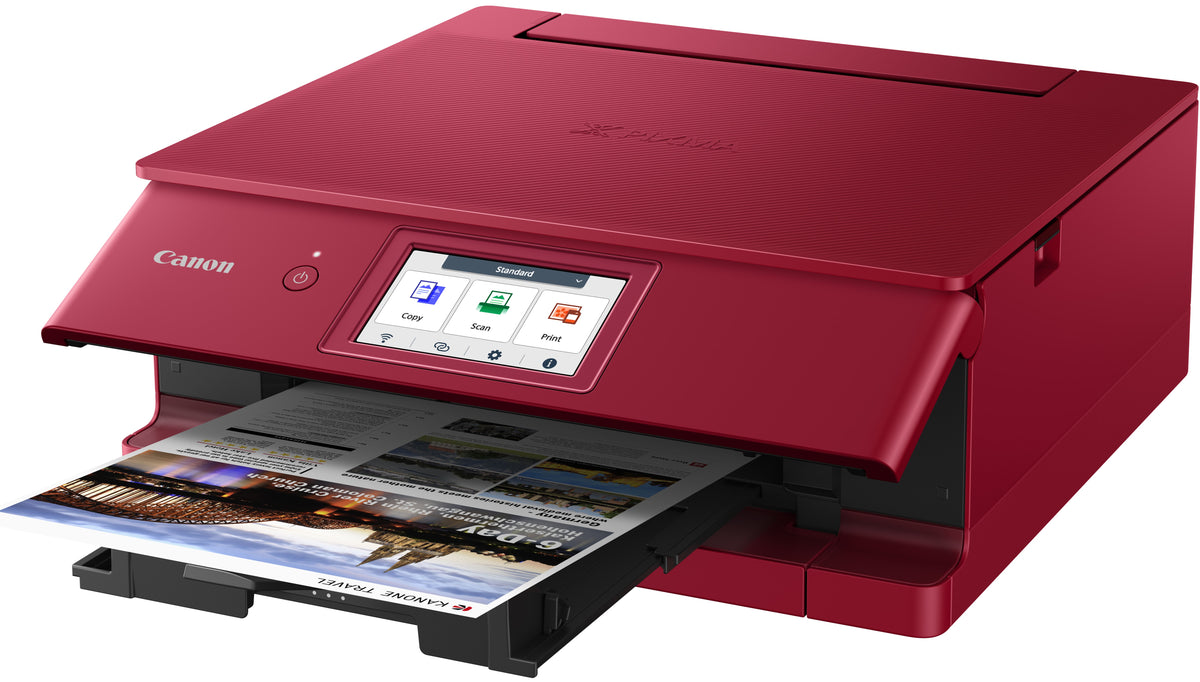 CANON PIXMA TS8870 (Red) InkJet Printer - Print / Scan / Copy (Coupon