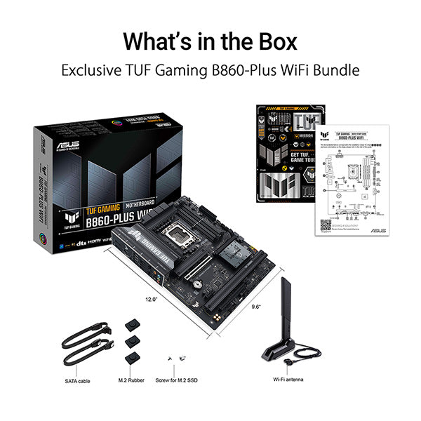 ASUS TUF GAMING B860-PLUS WIFI DDR5,LGA 1851 ATX Motherboard (MB-AB86T+W)